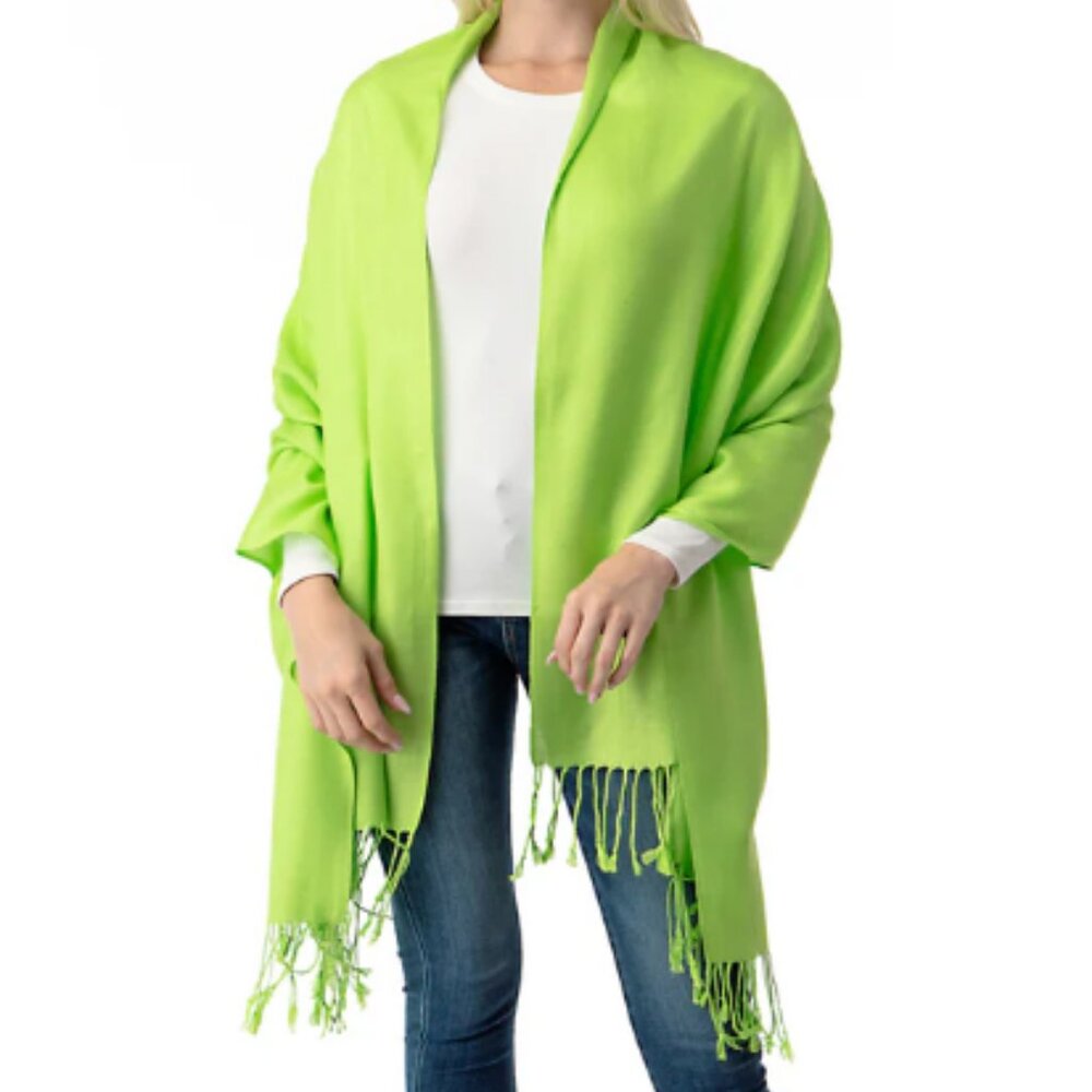 Pashmina Shawl in Light Green